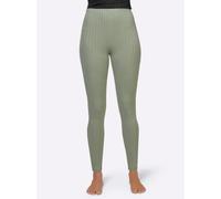 Leggings FEEL GOOD, Damen, Gr. 48/50, Normalgrößen, grün (lindgrün), 64% Polyester, 32% Viskose, 4% Elasthan, unifarben, Hosen Leggings (89534616-48) lindgrün