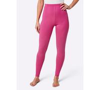 Leggings FEEL GOOD, Damen, Gr. 48/50, Normalgrößen, pink (fuchsia), 95% Baumwolle, 5% Elasthan, unifarben, Hosen Leggings (57423031-48) fuchsia