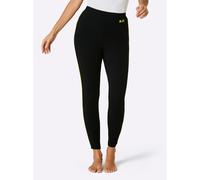 Leggings FEEL GOOD, Damen, Gr. 48/50, Normalgrößen, schwarz, 95% Baumwolle, 5% Elasthan, gemustert, mehrfarbig, unifarben, Hosen Leggings (18841652-48) schwarz