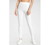 Leggings FLASHLIGHTS, Damen, Gr. 50, N-Gr, weiß, Obermaterial: 95% Baumwolle, 5% Elasthan, Basic, eng lang, Hosen Leggings, Figurbetont, Topseller (41232136-50)