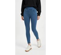 Leggings FREDDY "NOW SKINNY YOGA", Damen, Gr. S (36), N-Gr, blau (lightblau with blau seams), Web, Obermaterial: 84% Baumwolle, 16% Elasthan, figurbetont 7/8-Länge, Hosen Leggings, mit Lifting & Shapi