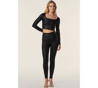 Leggings FREDDY "WRUP SUPERSKINNY HIGH WAIST", Damen, Gr. XL (42), N-Gr, schwarz, Web, Obermaterial: 78% Polyester, 22% Elasthan, glänzend, figurbetont knöchelfrei, Hosen Leggings, mit Lifting & Shapi