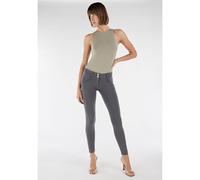 Leggings FREDDY "WRUP SUPERSKINNY REGULAR COTTON", Damen, Gr. XL (42), N-Gr, grau, Web, Obermaterial: 81% Baumwolle, 19% Elasthan, figurbetont knöchelfrei, Hosen Leggings, mit Lifting & Shaping Effekt
