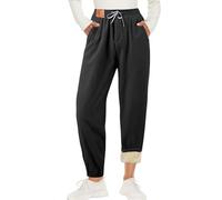Leggings Gefüttert Damen Winter Thermoleggins High Waist Fleece Thermo Dicke Hose Warme Strumpfhosen Lang Yogahose Sportleggins Bauchkontrolle Laufhose Thermohosen Leggings für Frauen