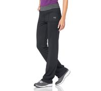 Leggings H.I.S "aus recyceltem Material", Damen, Gr. 17, K + L Gr, schwarz (schwarz k, l (hose aus beständigem material)), Obermaterial: 88% Polyester, 12% Elasthan, bootcut fit lang, Hosen Weite Hose
