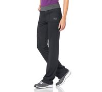 Leggings H.I.S "aus recyceltem Material", Damen, Gr. 38, N-Gr, schwarz (schwarz n, gr (hose aus beständigem material)), Obermaterial: 88% Polyester, 12% Elasthan, bootcut fit lang, Hosen Weite Hose, B