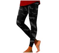 Leggings Halloween Damen Hose Eng, Lustig Mit Spinnennetz Skelett Druck Strumpfhose Muster Yogahose Bauchweg Leggins High Waist Tights Gothic Sport Hosen Sexy Sportleggings Für Monster-Paraden