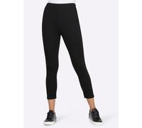 Leggings HEINE, Damen, Gr. 38, Normalgrößen, schwarz, 70% Viskose, 25% Polyamid, 5% Elasthan, unifarben, 7/8-Länge, Hosen Leggings (51368859-38) schwarz
