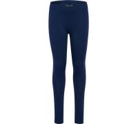 Leggings HUMMEL, Mädchen, Gr. 146, N-Gr, blau (marineblaus), Obermaterial: 95% Baumwolle, 5% Elasthan, Hosen Leggings, sportlicher Stil, für Kinder und Jugendliche, hohe Bewegungsfreiheit (31280455-14