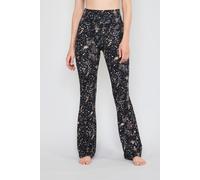 Leggings JOOP JEANS "After Dark (JOOP Jeans)", Damen, Gr. S, N-Gr, blau (dunkelblau), Jersey, Obermaterial: 95% Modal, 5% Elasthan, bequem lang, Hosen Leggings, Animal-Look, Flare Fit, elastischer Bun