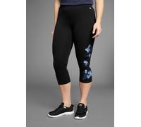 Leggings KANGAROOS, Damen, Gr. 50, N-Gr, schwarz (schwarz, bedruckt), Obermaterial: 95% Baumwolle, 5% Elasthan, schmal 3/4-Länge, Hosen Leggings, Große Größen (74541641-50) schwarz, bedruckt