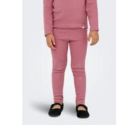 Leggings KIDS ONLY "KMGTRINNY SOLID LEGGING JRS NOOS", Mädchen, Gr. 122, N-Gr, rosa (heather rose), Jersey, Obermaterial: 95% Baumwolle, 5% Elasthan, unifarben, figurbetont lang, Hosen Leggings, Baumw