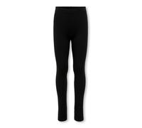 Leggings KIDS ONLY "KOGEMILI", Mädchen, Gr. 122/128, N-Gr, schwarz, Obermaterial: 95% Baumwolle, 5% Elasthan, unifarben, eng knöchellang, Hosen Leggings (97101564-122) schwarz