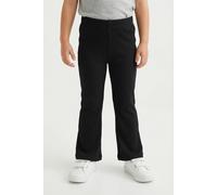 Leggings KIDS ONLY "KOGFEVER RIB FLARED PANTS CP JRS NOOS", Mädchen, Gr. 134, N-Gr, schwarz, Jersey, Obermaterial: 95% Polyester, 5% Elasthan, unifarben, bootcut fit normal, Hosen Leggings (11551363-1