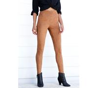 Leggings LASCANA Gr. 32/34, N-Gr, braun (camelfarben) Damen Hosen (76455825-32) camelfarben