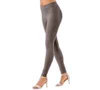 Leggings LASCANA Gr. 44/46, N-Gr, grau (stone) Damen Hosen Leggings aus weichem Material in Cord-Optik, Loungewear (76770963-44)