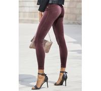 Leggings LASCANA Gr. 52/54, N-Gr, rot (weinrot) Damen Hosen (98187400-52) weinrot