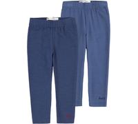 Leggings LEVI'S KIDS "LVG 2 PK CLASSIC LEGGING", Mädchen, Gr. 9M74, N-Gr, blau (medieval blu), Obermaterial: 72% Baumwolle, 26% Polyester, 2% Elasthan, skinny fit lang, Hosen Leggings, for BABYS (2250