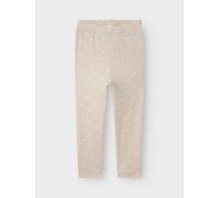 Leggings LIL' ATELIER "NMFGAGO SLIM LEGGING LIL NOOS", Mädchen, Gr. 116, N-Gr, gray morn aop:heart, Jersey, Obermaterial: 57% Baumwolle, 38% Lyocell, 5% Elasthan, bedruckt, slim fit lang, Hosen Leggin