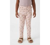 Leggings LIL' ATELIER "NMFGAVO EFI SLIM LEGGING LIL NOOS", Mädchen, Gr. 110, N-Gr, rosa (hushed violet aop:flowers), Jersey, Obermaterial: 57% Baumwolle, 38% Lyocell, 5% Elasthan, bedruckt, slim fit l