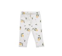 Leggings LILIPUT "Zitrone", Mädchen, Gr. 110/116, EURO-Größen, weiß, 100% Baumwolle, bedruckt, Hosen Leggings, mit elastischem Bündchen (68087030-110) weiß
