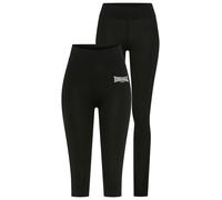 Leggings LONSDALE "CHIPPING", Damen, Gr. XS, N-Gr, schwarz, weiß, Obermaterial: 95% Baumwolle, 5% Elasthan, Hosen Leggings (69877242-XS) schwarz, weiß