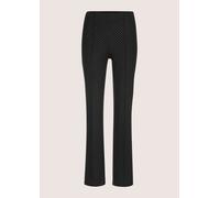 Leggings MADELEINE "Jerseyhose Glitzer Jerseyhose mit weitem Bein", Damen, Gr. 17, N + K Gr, schwarz (schwarz, silberfarben), Obermaterial: 64% Viskose CV. 31% Polyamid PA. 5% Elasthan EL., Modern, Ho