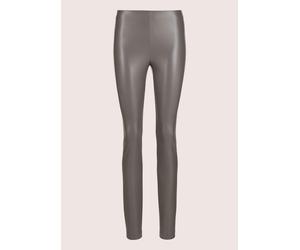 Leggings MADELEINE "Leggings Glanzvolle Stretch-Leggings in Leder-Optik", Damen, Gr. 40, N + K Gr, grau (graphit), Obermaterial: 95% Polyester PES. 5% Elasthan EL., Modern, normal, Hosen Leggings (963