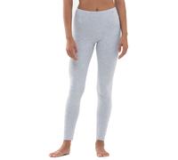 Leggings MEY "Cotton Pure", Damen, Gr. 42, N-Gr, grau (light grau melange), Single Jersey, Obermaterial: 94% Baumwolle, 6% Elasthan, lang, Hosen Leggings, Elastischer Bund (11116754-42)