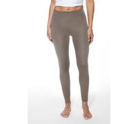 Leggings MEY "Wool Love", Damen, Gr. L/XL, N-Gr, deep taupe, Strick, Obermaterial: 70% Schurwolle, 30% Seide, lang, Hosen Leggings, Merinowoll-Anteil, leichter Glanz (47670945-L) deep taupe