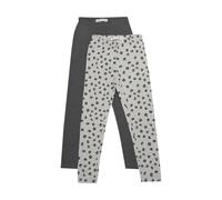 Leggings MINYMO "Leggings MISweat", Mädchen, Gr. 92, N-Gr, grau (grau melange), Obermaterial: 95% Baumwolle CO. 5% Elasthan EL., Hosen Leggings (69058847-92) grau melange