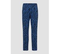 Leggings mit Animal-All-over-Print 34 blau|schwarz 2175967.55B9.34