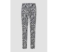 Leggings mit Animal-All-over-Print 38 weiß|schwarz 2175967.02B9.38