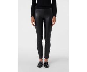 Leggings mit Ziernähten aus Lederimitat schwarz 34
