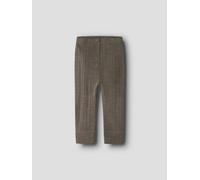 Leggings NAME IT "NBMWANG WOOL NEEDLE LONGJOHN SOLID NOOS", Mädchen, Gr. 86, N-Gr, braun (morel), Strick, Obermaterial: 100% Wolle, unifarben, regular fit knöchellang, Hosen Leggings, aus reiner Merin