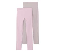 Leggings NAME IT "NKFVIVIAN 2P LEGGING L NOOS", Mädchen, Gr. 98/104, N-Gr, cradle pink, Jersey, Obermaterial: 95% Baumwolle, 5% Elasthan, unifarben, slim fit normal, Hosen Leggings (79704339-98) cradl