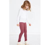 Leggings NAME IT "NKFVIVIAN LEGGING NOOS", Mädchen, Gr. 86, N-Gr, deco rose, Jersey, Obermaterial: 95% Baumwolle, 5% Elasthan, unifarben, normal lang, Hosen Leggings, Baumwollmischung, normal geschnit