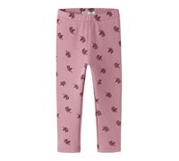 Leggings NAME IT "NMFDAVINA SWEAT FLEECE LEGGING", Mädchen, Gr. 110, N-Gr, rosa (lilas aop:with wild ginger unicorns), Jersey, Obermaterial: 66% Polyester, 30% Baumwolle, 4% Elasthan, bedruckt, regula