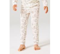 Leggings NAME IT "NMFWANG WOOL NEEDLE LEGGING NOOS", Mädchen, Gr. 116, N-Gr, weiß (snow weiß aop:flowers, leafs), Strick, Obermaterial: 100% Wolle, bedruckt, normal knöchellang, Hosen Leggings, Wolle,
