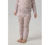 Leggings NAME IT "NMFWANG WOOL NEEDLE LEGGING NOOS", Mädchen, Gr. 92, N-Gr, rosa (violet ice aop:flowers, leafs), Strick, Obermaterial: 100% Wolle, bedruckt, normal knöchellang, Hosen Leggings, Wolle,
