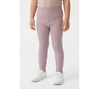 Leggings NAME IT "NMNWAX WOOL RIB LEGGING NOOS", Mädchen, Gr. 104, N-Gr, beige (violet ice), Strick, Obermaterial: 100% Wolle, unifarben, slim fit knöchellang, Hosen Leggings, aus reiner Merinowolle (