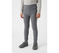 Leggings NAME IT "NMNWAX WOOL RIB LEGGING NOOS", Mädchen, Gr. 98, N-Gr, grau (folkstone gray), Strick, Obermaterial: 100% Wolle, unifarben, slim fit knöchellang, Hosen Leggings, aus reiner Merinowolle