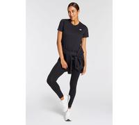 Leggings NEW BALANCE "Cotton High Rise Legging 27"", Damen, Gr. M, N-Gr, schwarz, Obermaterial: 92% Baumwolle, 8% Elasthan, Hosen Leggings (33580221-M) schwarz