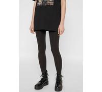 Leggings PIECES "PCLONDON LEGGINGS NOOS BC", Damen, Gr. XS, N-Gr, schwarz, Jersey, Obermaterial: 94% Nylon, 6% Elasthan, unifarben, casual, slim fit, Hosen (96978800-XS) schwarz