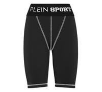 Leggings PLEIN SPORT "Sport-Leggings", Damen, Gr. S, US-Größen, schwarz (02, schwarz), Obermaterial: 90% Polyester, 10% Elasthan, Hosen Leggings (83278444-S) 02, schwarz