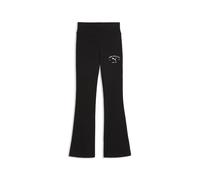 Leggings PUMA "CLASS HIGH-RISE FLARED LEGGINS", Damen, Gr. S, N-Gr, puma schwarz, Jersey, Obermaterial: 95% Baumwolle, 5% Elasthan, unifarben, schmal normal, Hosen Leggings, aus Baumwollmischung, schm