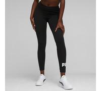 Leggings PUMA "ESS LOGO LEGGINGS", Damen, Gr. XS, N-Gr, schwarz (puma schwarz), Jersey, Obermaterial: 95% Baumwolle, 5% Elasthan, unifarben, schmal normal, Hosen Leggings, schmale Passform, für vielse