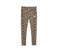 Leggings PUMA "Essentials Leggings mit Animal-Print Damen", Damen, Gr. S, Normalgrößen, beige (toasted almond beige), Obermaterial: 95% Baumwolle, 5% Elasthan, eng, Hosen Leggings (76810637-S) toasted