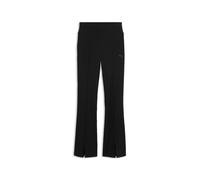 Leggings PUMA "HER RIB FLARED LEGGINGS", Damen, Gr. L, N-Gr, puma schwarz, Obermaterial: 62% Polyester, 34% Baumwolle, 4% Elasthan, unifarben, schmal normal, Hosen Leggings, schmale Passform, für spor