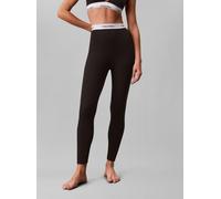 Leggings "RIB LEGGING", Damen, Gr. M (38), N-Gr, schwarz, Web, Obermaterial: 96% Baumwolle, 4% Elasthan, CALVIN KLEIN UNDERWEAR, unifarben, Basic lang, Hosen Leggings, Regular fit mit elastischem Bund